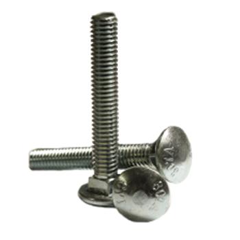 Square Neck Pack of 50 5 Length 1/4-20 UNC Threads Steel Carriage Bolt Meets ASME B18.5/ASTM A307 Round Head Grade 2 Hot-Dipped Galvanized Finish Fully Threaded 