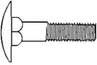 3/8-16x3,(Full Thd) A307 Grade A Step Bolts Full Threaded Plain
