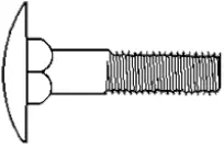 3/8-16x1 1/2,(Full Thd) A307 Grade A Step Bolts Full Threaded Zinc CR+3