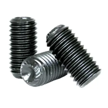 #6-32X3/16\"  Knurled Cup Socket Set Screw Alloy Plain