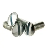 Machine Screw Oval Head Slotted Zinc cr 3 Inch
