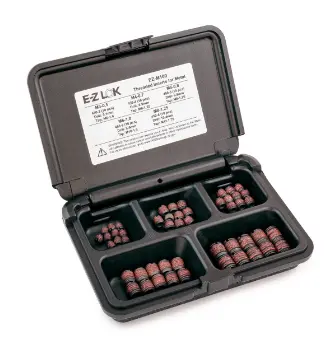 E-Z LOK&trade; Threaded Insert Assortment Kit for Metal - Carbon Steel - M3 to M8