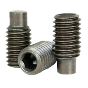 1/4\"-28X1\"  Full Dog Socket Set Screw Alloy Plain