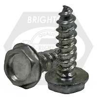 #14-10x1\" Indent Hex Head Unslot Tapping Screws Type A Zinc CR+3