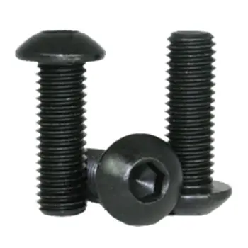 #8-32X3/16\" (Ft)  Button Socket Cap Screw Alloy Black