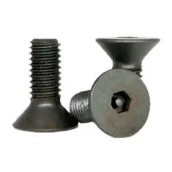 Flat Socket Cap Tamper Resistant Thermal Black Oxide Alloy Inch