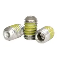 Cup Point Socket Set Screws Nylon Patch Stainless Steel 18 8 Inch