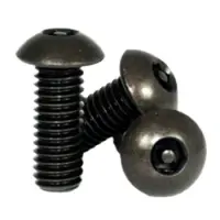 Button Socket Cap Tamper Resistant Thermal Black Oxide Alloy Inch