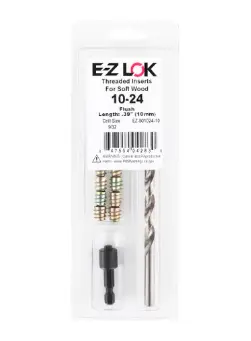 E-Z Hex&trade; Threaded Insert Installation Kit for Soft Wood - Flush - 10-24 x 13mm