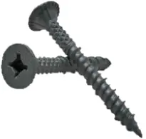 #9 X 1-1/4\",Sharp Point 	Cement Board Screws,Flat Combo Drive,Zinc CR+6 Green Coating-1500 Hrs