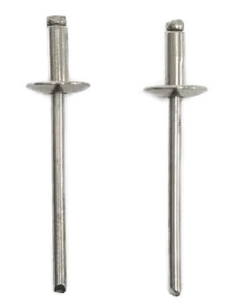 Stainless 304 / Stainless 304 Large Dome Head Blind Rivet SSBSS 6-12L 3/16