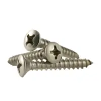 Stainless Steel 18 8 Self Tapping Screw Phillips Oval Head Type A Inch 