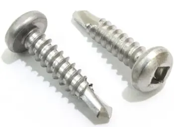 #10-16x3/4\",(Ft) Pan Head Square,#3 Point Bsd Self Drilling Screws Hardened Stainless Steel 410