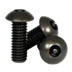 Button Socket Cap Tamper Resistant Thermal Black Oxide Alloy Inch