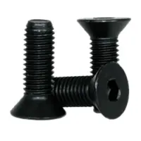 Flat Socket Cap, Din 7991, 12.9, Thermal Black Oxide, Alloy (Metric)