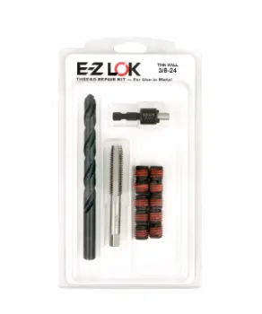 E-Z LOK&trade; Thread Repair Kit for Metal - Thin Wall - 3/8-24 x 1/2-13