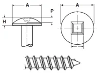 Square Truss Head Self Tapping Screw