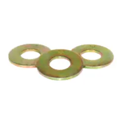 SAE Flat Washer Thru Hardened Zinc Yellow Import Inch