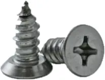 #14-14x1/2\",(Ft)  Flat Head Phil, Undercut Self-Tapping Screw, Type Ab, Stainless Steel 18-8