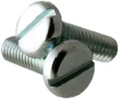 #3-48x3/8\",(Ft) Machine Screw Pan Head Slotted Zinc CR+3