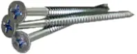 #6-20x1 5/8\" Bugle Head Phil,#2 Point Self Drilling Drywall Screws, Zinc CR+3