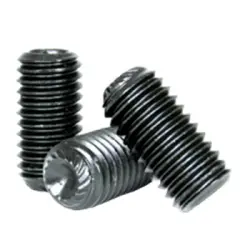 Knurled Cup Point Socket Set Screws 45H ISO 4029 Thermal Black Oxide Alloy Metric 