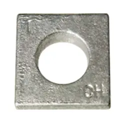 Square Beveled Malleable Washer HDG Inch