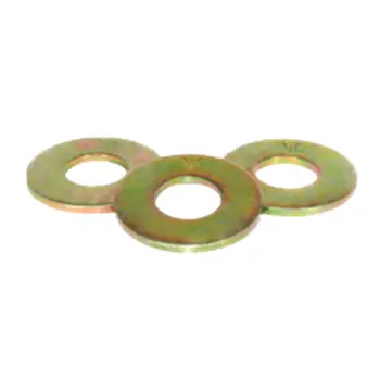 9/16\"  Sae Flat Washer Thru Hardened Zinc-Yellow (Import)