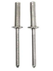 Stainless 304/Stainless 420 Grooved Dome Closed-End Blind Rivets STSSCE 4-4 1/8 