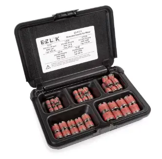 E-Z LOK&trade; Threaded Insert Assortment Kit for Metal - Thin Wall - 303 Stainless - 10-32 to 1/2-20