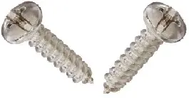 #14-10x2\" Pan Head Phil/Slot Combo Tapping Screws Type A Zinc CR+3