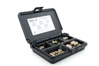 E-Z Hex&trade; Threaded Insert Assortment Kit for Soft Wood - Flush - 8-32 to 5/16-18