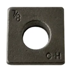 Square Beveled Malleable Washer Plain Inch