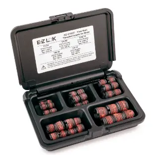 E-Z LOK&trade; Threaded Insert Assortment Kit for Metal - Thin Wall - Carbon Steel - 10-24 to 1/2-13