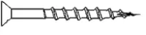 #10x4\" Woodex Screws, Flat Square Drive, Pltd