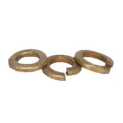 Split Lock Washer Regular Thru Hardened Heat Treat Zinc Yellow USA Inch