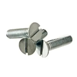 Machine Screw Flat Head Slotted Zinc cr 3 Inch