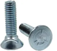 Plow Bolt, Large Head, Grade 5, Zinc