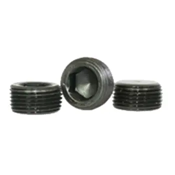1\"  Pipe Plug Alloy Black Hex Flush Seal 7/8 Taper