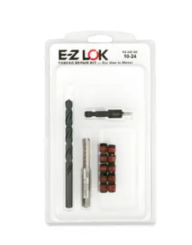 E-Z LOK&trade; Thread Repair Kit for Metal - Screw Locking - 10-24 x 3/8-16