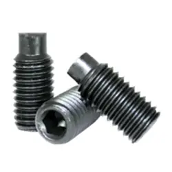 Dog Point Socket Set Screws 45H din 915 Thermal Black Oxide Alloy Metric 