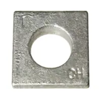 5/16" Screw Size .688" Square Aluminum Beveled Square Washer 10 Pcs 