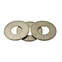 Flat Washer Commercial Standard Stainless Steel 316 Inch 