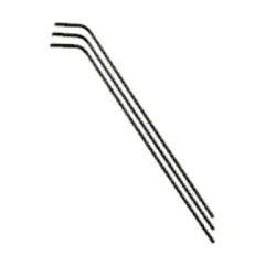 Hex Keys 6150 CRV Alloy Long Arm Black Import Inch