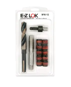 E-Z LOK&trade; Thread Repair Kit for Metal - Standard Wall - 9/16-12 x 3/4-10