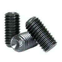 Knurled Cup Point Socket Set Screws 45H ISO 4029 Thermal Black Oxide Alloy Metric 