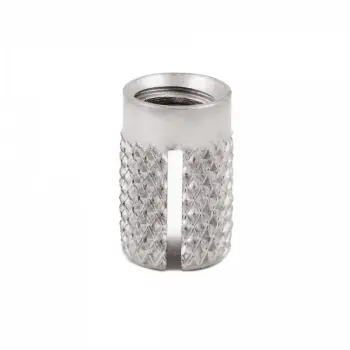 E-Z Press™ Threaded Insert for Plastic - Flush - 303 Stainless - 4-40