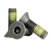 Flat Socket Cap, Nylon Patch, Thermal Black Oxide, Alloy (Inch)