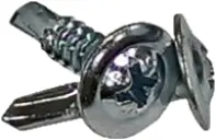 #8-18x1\" Wafer Head Phil,#2 Point Bsd Proferred Self Drilling Screws, Zinc CR+3