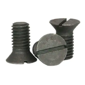 7/8\"-9X5\"  Slotted Flat Countersunk Cap Screw Plain